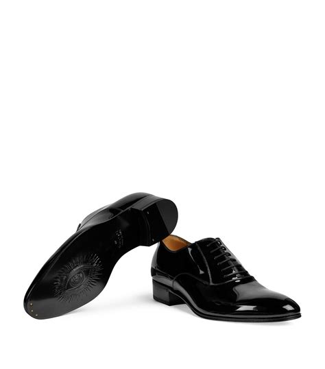 gucci patent leather shoes men's